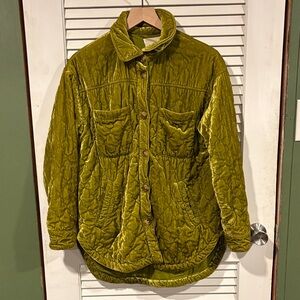 Anthropologie Olive Teddy Jacket